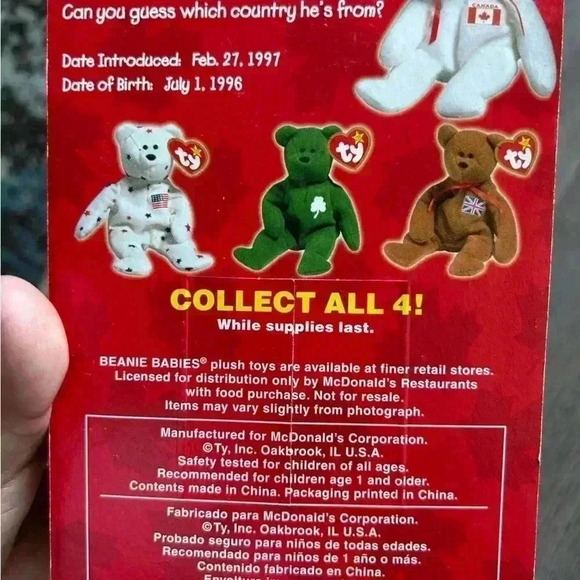 RARE TY Maple The Bear Collector - Picture 3 of 3